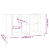 vidaXL Support pour aquarium gris béton 120x40x60 cm Bois Voir les images du produit 8