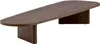 A wooden coffee table with a unique, asymmetrical design. Produktbild-Vorschau
