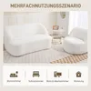 HOMCOM Sofa 2-Sitzer 142 cm Couch Polstersofa mit Armlehne, Produktbild-Vorschau 7