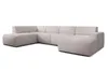 AX LIVING Canapé XXL en forme de U Didim creme 378cm de Voir les images du produit 3