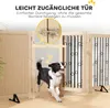PawHut Absperrgitter Hund Freistehendes Faltbares Produktbild-Vorschau 7