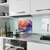 Küchenrückwand Spritzschutz Glas mit Motiv Farbwirbel 40 x Produktbild-Vorschau 2