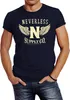 Herren T-Shirt Neverless Supply Adler Wings Slim Fit Produktbild-Vorschau 1