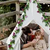 2 Stück Blumengirlande Künstliche Rosengirlande 15.8FT Produktbild-Vorschau 6