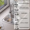 QUADRON Spülbecken 1-Becken Spüle | Größe: 78 x 48 x 16 cm Produktbild-Vorschau 3
