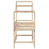 Hochbett mit Leiter und Dach 80x200 cm Massivholz Kiefer Produktbild-Vorschau 7