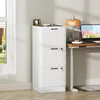 HOMCOM Caisson bureau avec 3 tiroirs et serrures, meuble Voir les images du produit 2