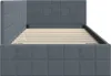 vidaXL Struttura letto ad angolo con testiera grigio scuro Anteprima dell’immagine prodotto 6