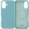 A teal phone case is shown from the front and back, revealing its interior. Podgląd zdjęcia produktu