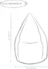 Sitting Point BeanBag Brava XL 70 x 110 cm,  Tomate Produktbild-Vorschau 7