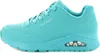 A side view of a turquoise Skechers Uno Stand on Air shoe. Voir les images du produit