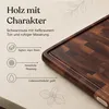 Deleca Schneidebrett Walnuss Nussbaum Stirnholz - Produktbild-Vorschau 4