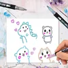 Strieborné fixky s farebným okrajom, magické fixky na Náhľad obrázku produktu 5