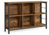 Relaxdays Regal Industrial, 6 Fächer, Holzoptik, Vintage Produktbild-Vorschau 10