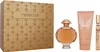 A perfume gift set with a box, perfume bottle, and lotion. Produktbild-Vorschau