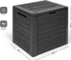 Kreher Kissenbox "Woodebox" in Anthrazit 140 Liter Produktbild-Vorschau 2