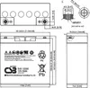 CSB-EVX12200 12 Volt AGM Bleiakku 20Ah, 181x76,2x167mm, Produktbild-Vorschau 8