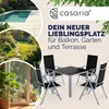 CASARIA® Gartenmöbel Set 4 Stühle mit Tisch 90x90cm Produktbild-Vorschau 8