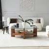 Skye Decor, Babylon, Couchtische, Holz, Glas, 105 x 40 x 60 Produktbild-Vorschau 2