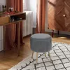 Tabouret en velours, tabouret SOLARO, O 35 cm, bleu foncé Voir les images du produit 4