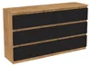Commode en chêne avec tiroirs 120 cm, 6 tiroirs, façades Voir les images du produit 1