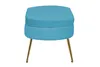 SalesFever Sitzpouf oval | Bezug Samt-Stoff | Gestell Produktbild-Vorschau 3