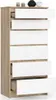 Commode SAVRILA - chêne sonoma / blanc Voir les images du produit 2