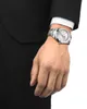 Tissot Gentleman 40 mm Schweizer Quarz-Uhr mit silbernem Produktbild-Vorschau 5