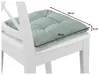 Set di 4 cuscini per sedie | Cuscini turchesi 38 x 38 x 6 Anteprima dell’immagine prodotto 3