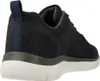 A rear view of a navy blue sneaker. Produktbild-Vorschau