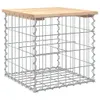vidaXL Gabionová zahradní lavička 43x44x42 cm Borovicový Náhled obrázku produktu 1