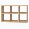 A six-cube shelving unit made of wood-effect material. Produktbild-Vorschau