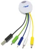 Akyga AK-AD-51, USB type A, USB type C, 0,05 m, Weiß Produktbild-Vorschau 1