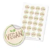 itenga 24x Sticker Vegan (Motiv 112) braun grün Produktbild-Vorschau 1