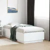 Bettgestell Weiß 90x190 cm Holzwerkstoff Produktbild-Vorschau 3
