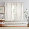 Raffrollo Vorhang Vintage Creme Leinenoptik Halbtransparent Produktbild-Vorschau 6
