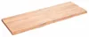 vidaXL Tischplatte Hellbraun 140x50x(2-4)cm Massivholz Produktbild-Vorschau 7