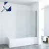 Duschabtrennung Duschtrennwand für Badewanne 120 x 140 cm Produktbild-Vorschau 1