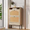 Schuhschrank  59x22.5x103.5 cm Holzoptik Melamin Spanplatte Produktbild-Vorschau 2