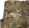 Close-up view of the pocket area of camouflage pants. Produktbild-Vorschau