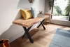 WOHNLING Garderobenbank 120x40x45,5 cm Akazie Massivholz / Produktbild-Vorschau 4
