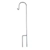 A black metal garden hook on a white background. Produktbild-Vorschau