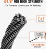 Zestaw lin stalowych VEVOR, Ф3,18 mm x 152,4 m, lina ze Podgląd zdjęcia produktu 3
