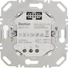 The back of a Berker dimmer switch with technical specifications and connection terminals. Produktbild-Vorschau