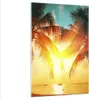 Bilder auf glas - Einteilig - Meer Palme Wasser - 80x120cm Produktbild-Vorschau 1