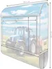 banjado Design Briefkasten Stahl silber mit Zeitungsfach Produktbild-Vorschau 2