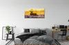 Glasbilder 100x50 Wandkunst Deer Winter Sonnenaufgang Produktbild-Vorschau 3