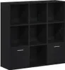 Maison Exclusive - Boekenkast, zwart, eikenlook, 98x29x97,5 Productafbeelding-voorbeeld 2