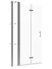 Duschwand Glas Faltbar 140 cm Walk in Dusche 6 mm Echtglas Produktbild-Vorschau 8
