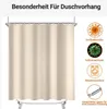 Tenda da doccia Beige 80x180cm Poliestere Antimuffa Anteprima dell’immagine prodotto 7